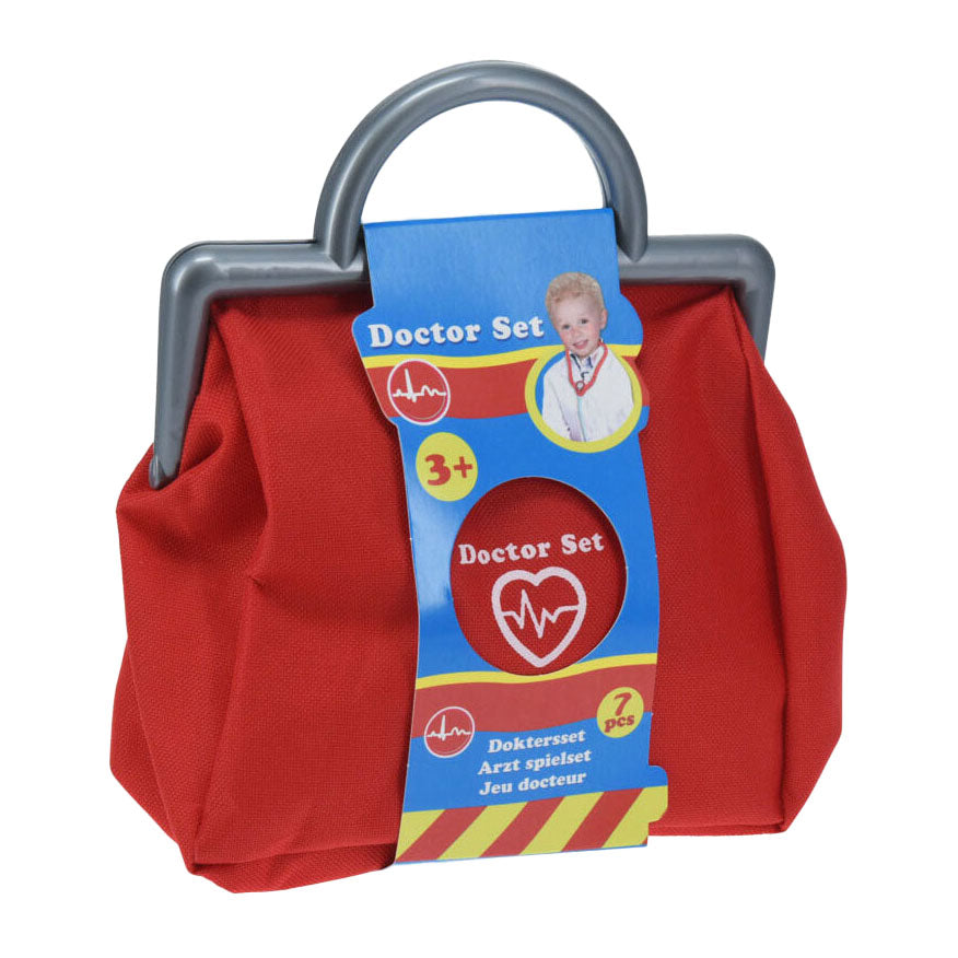 Koopman dokter speelset met tas, 7dlg.