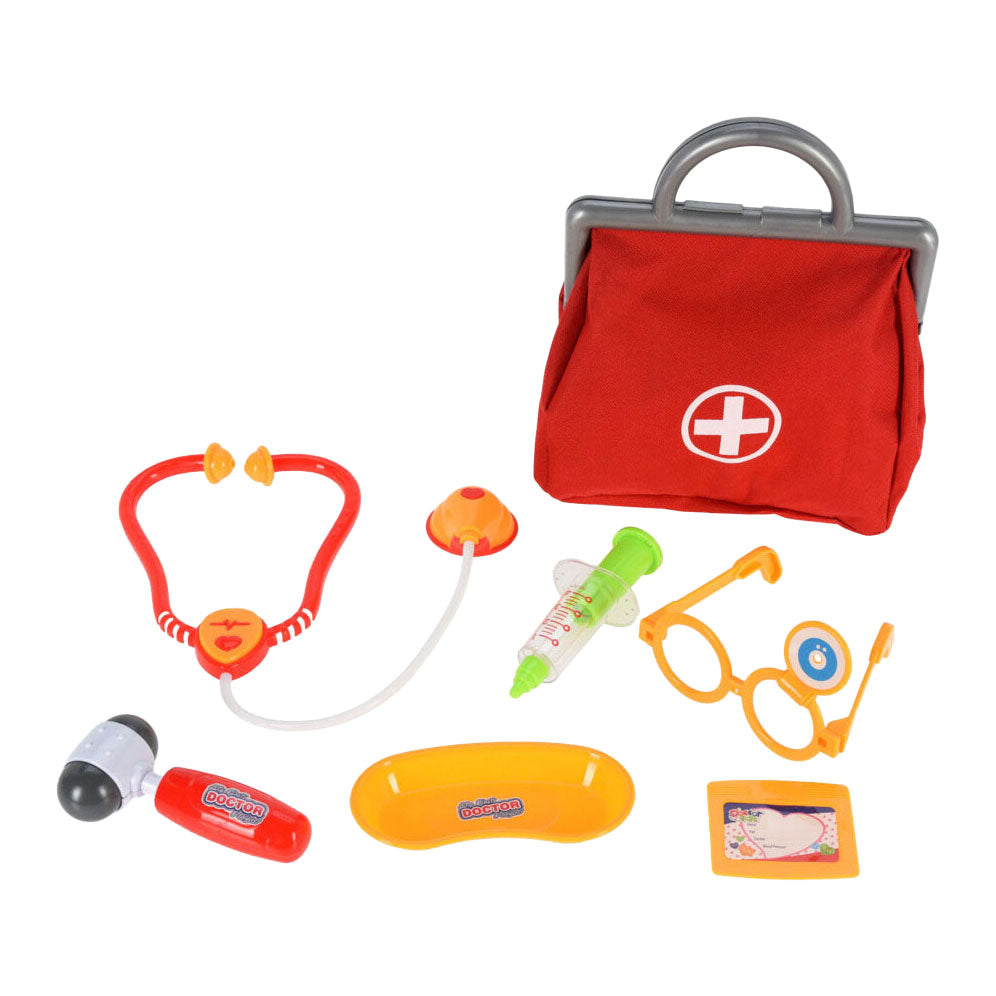 Koopman dokter speelset met tas, 7dlg.