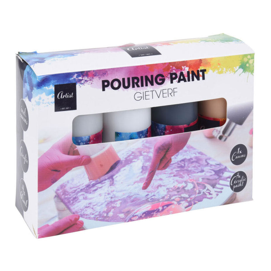 Acryl-Gießtechnik, 4 Farben
