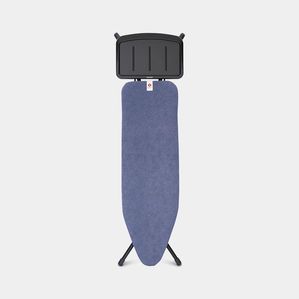 Brabantia strijkplank b 124x38cm denim blue met stoomunithouder