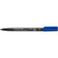 Staedtler viltstift lumocolor 317 permanent m blauw - 10 stuks