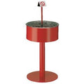 Zandasbak staal 67x64cm rood