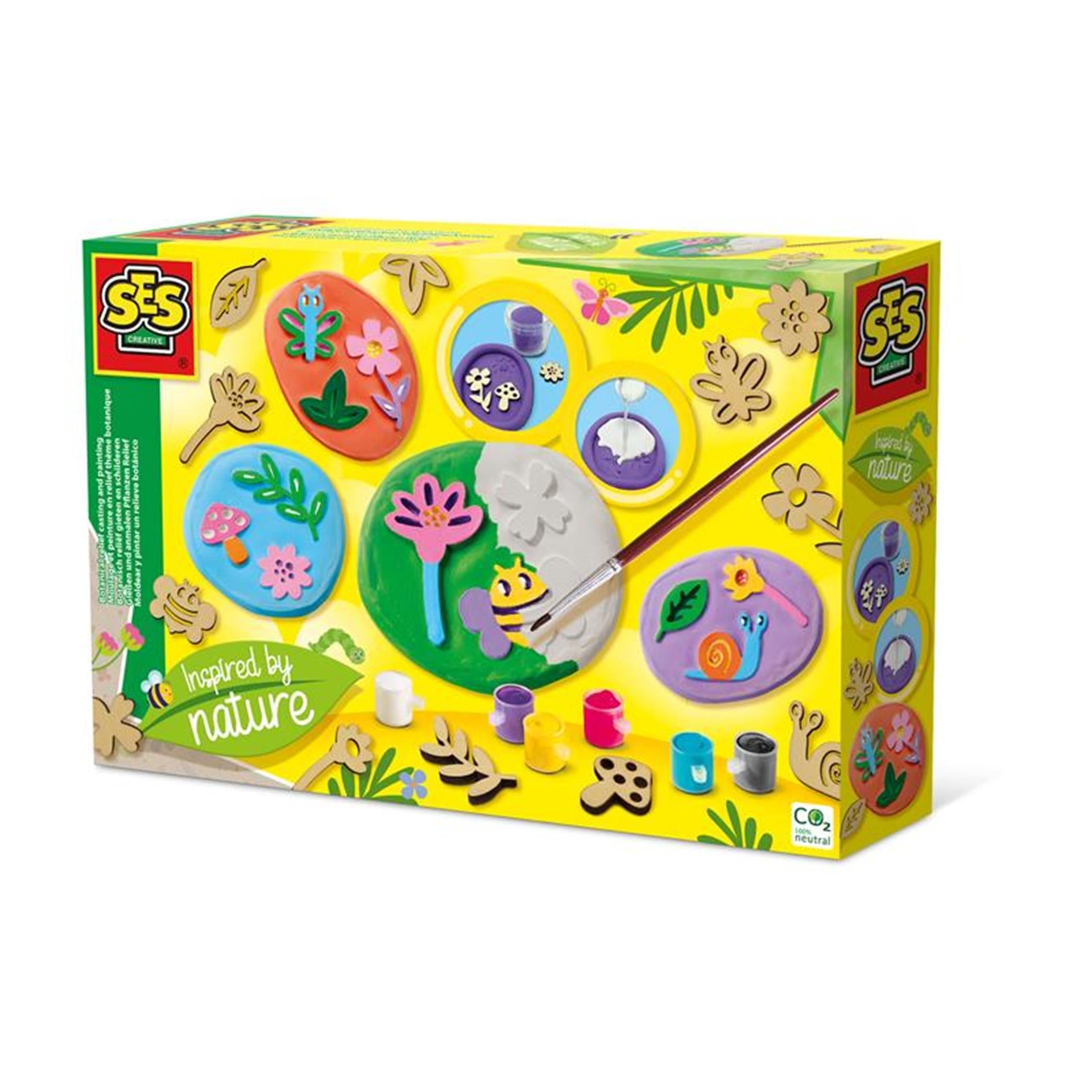 Ses botanisch reliëf gieten+schilderen