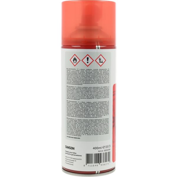 Simson Trockenschmierspray 400ml (Ersatz für Teflon PTFE)
