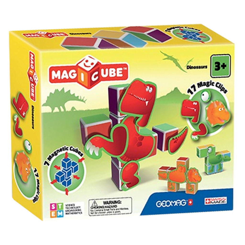 Geomag Magicube - Dinosaurier, 24 Stück.