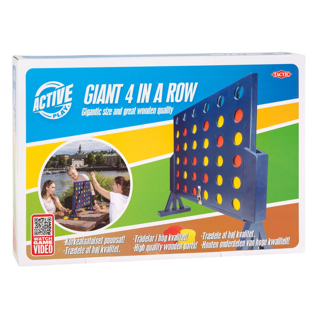 Tactic Giga Vier gewinnt Holzspiel XL