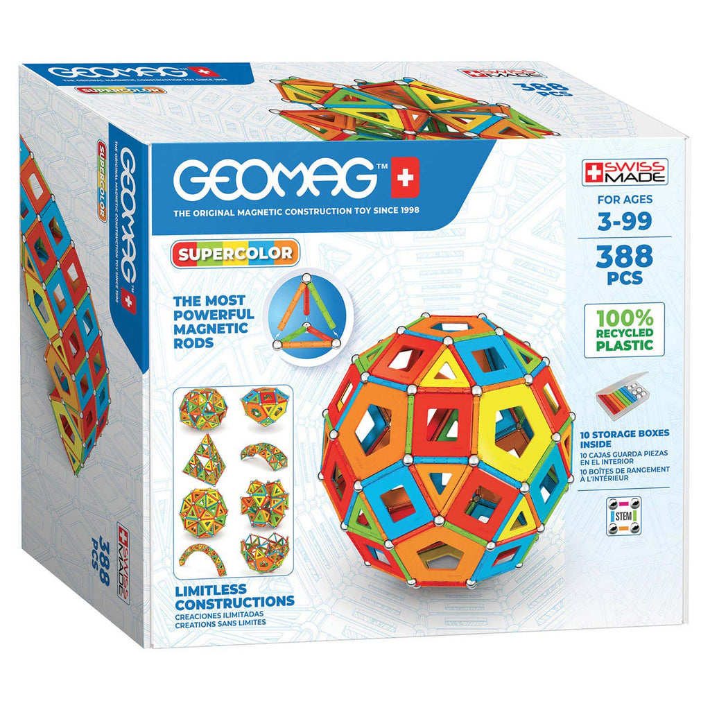 Geomag Super Color Panels Masterbox, 388 Stück.