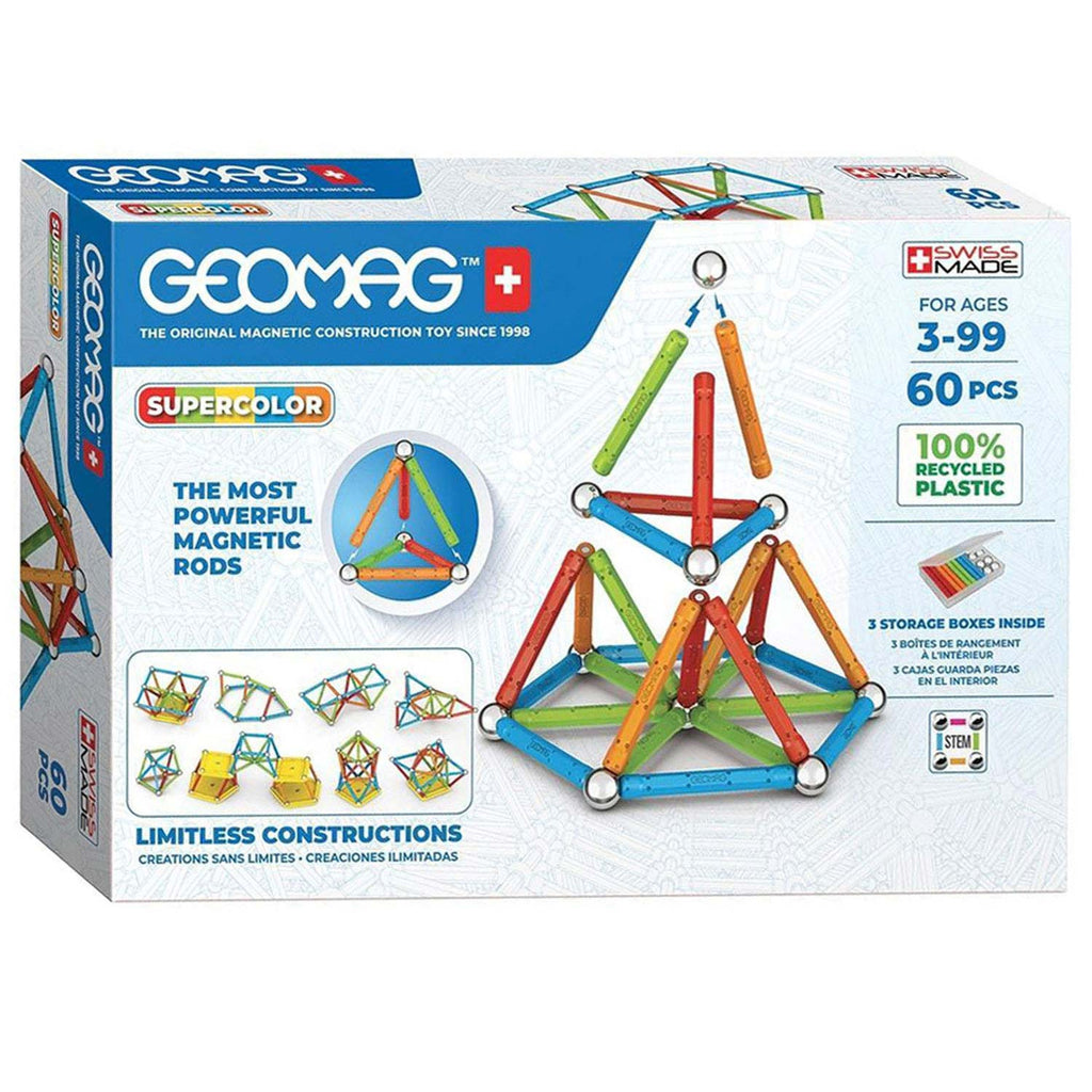 Geomag Super Color Recycling, 60 Stück.