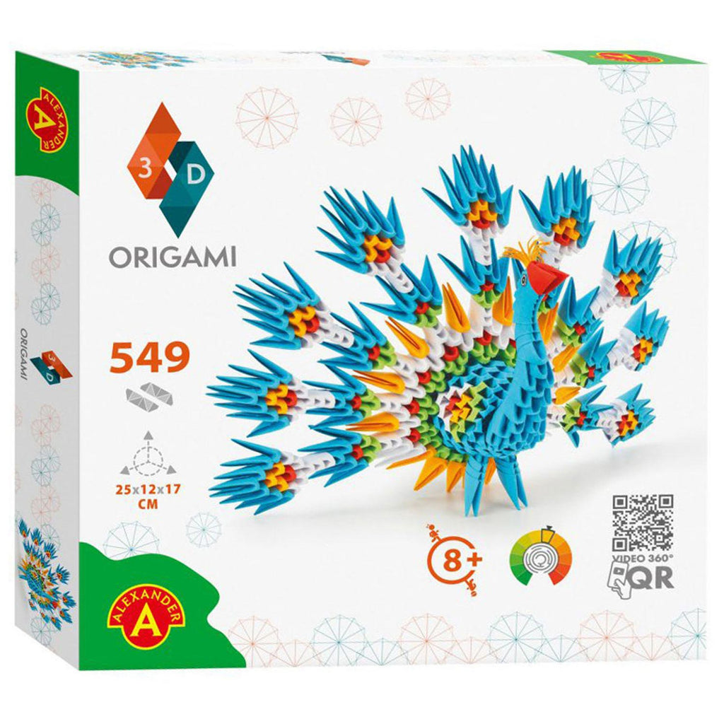 Selecta Origami 3D - Pfau, 549 Teile.