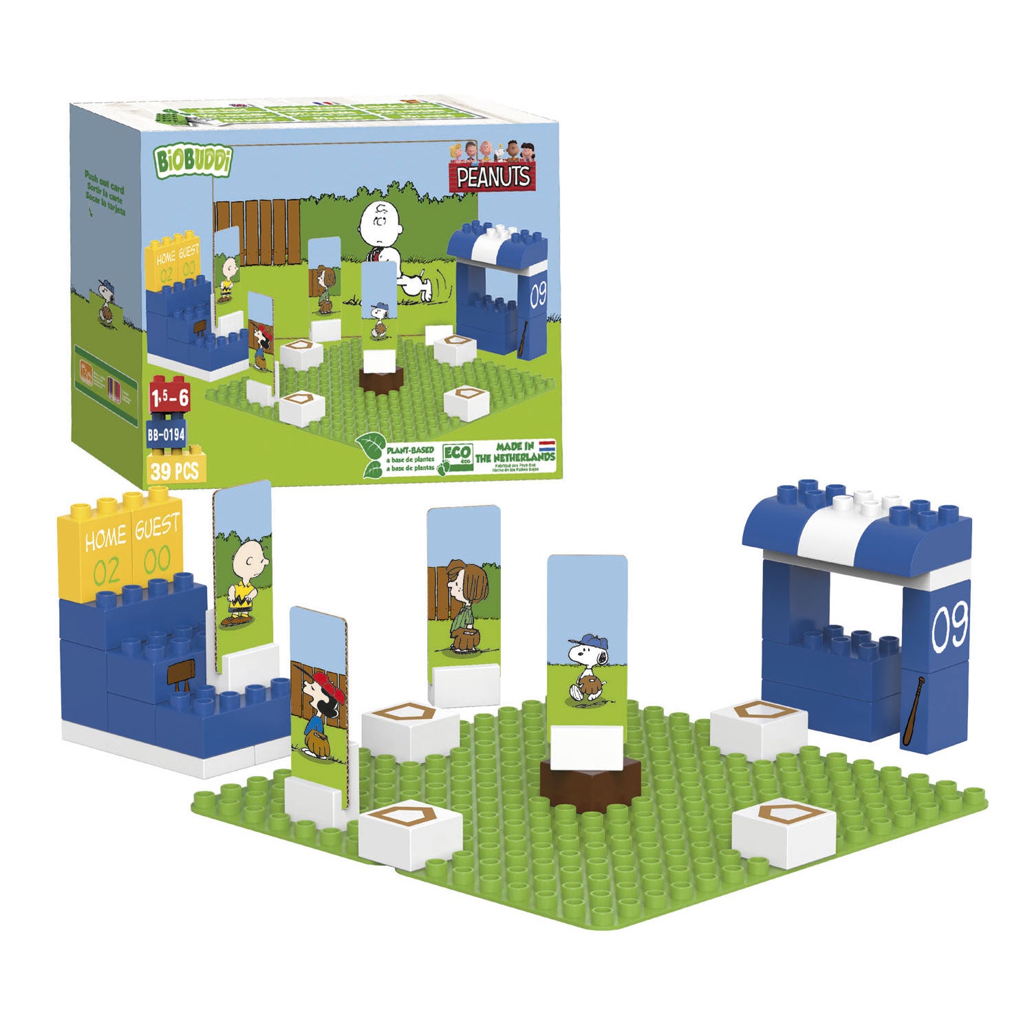 Biobuddi snoopy - honkbal - 39dlg.