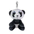 Lumo stars tactic - pluche - sleutelhanger panda pan - 8,5 cm - zacht pluche - grote ogen - met clip - inclusief app met spelletjes