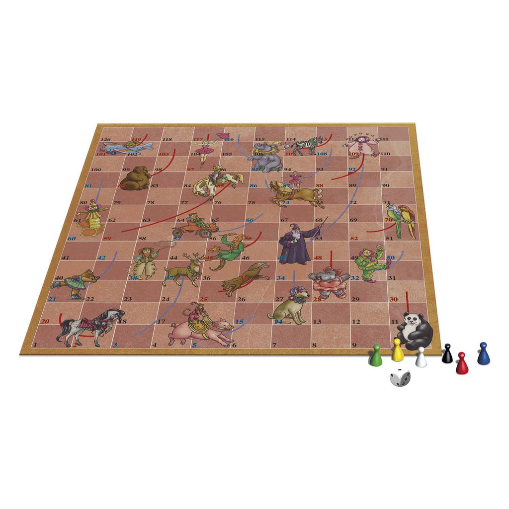 Selecta Brettspiele aus der Vergangenheit - Zirkus Schlangen und Leitern