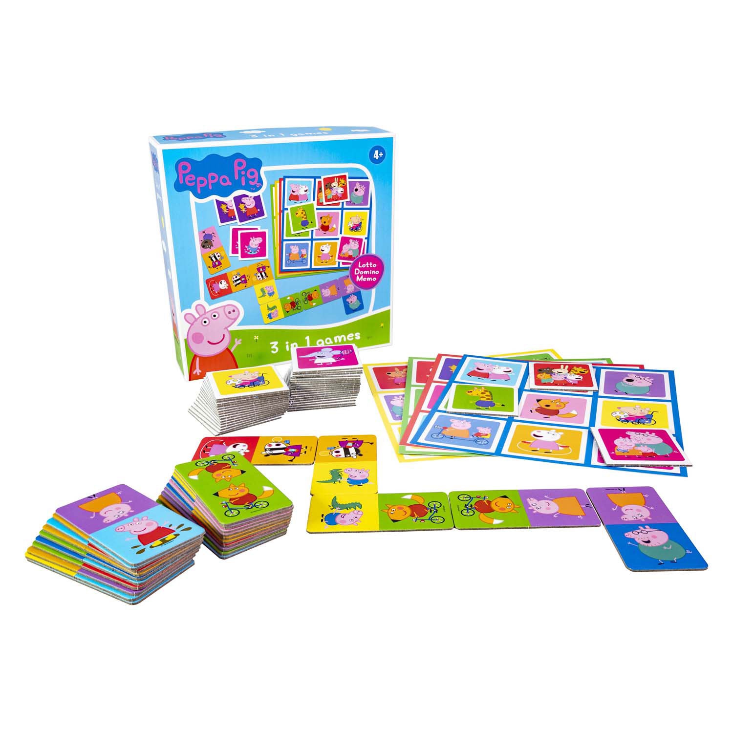 Selecta Peppa Pig 3n1 Memo-Lotto-Domino