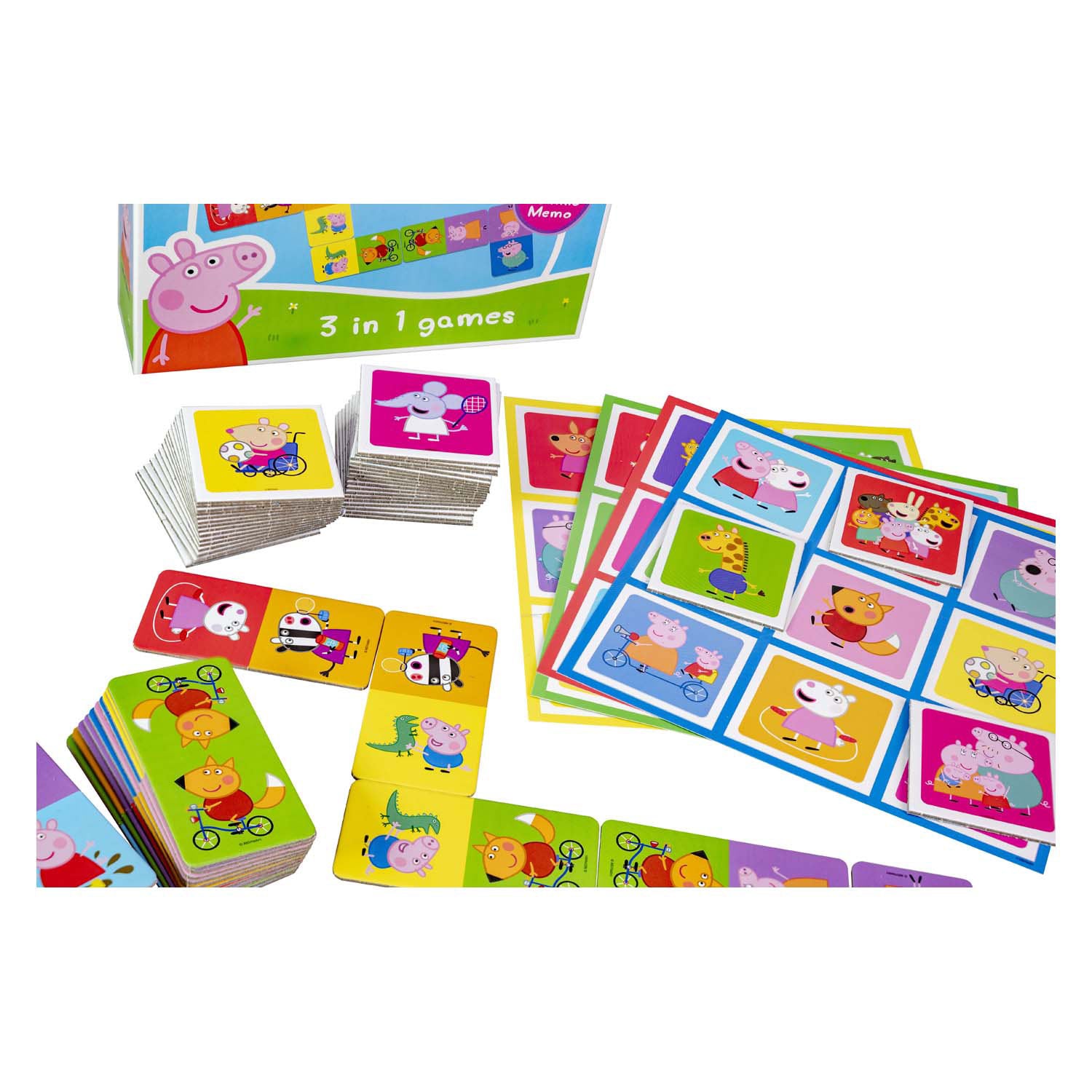 Selecta Peppa Pig 3n1 Memo-Lotto-Domino