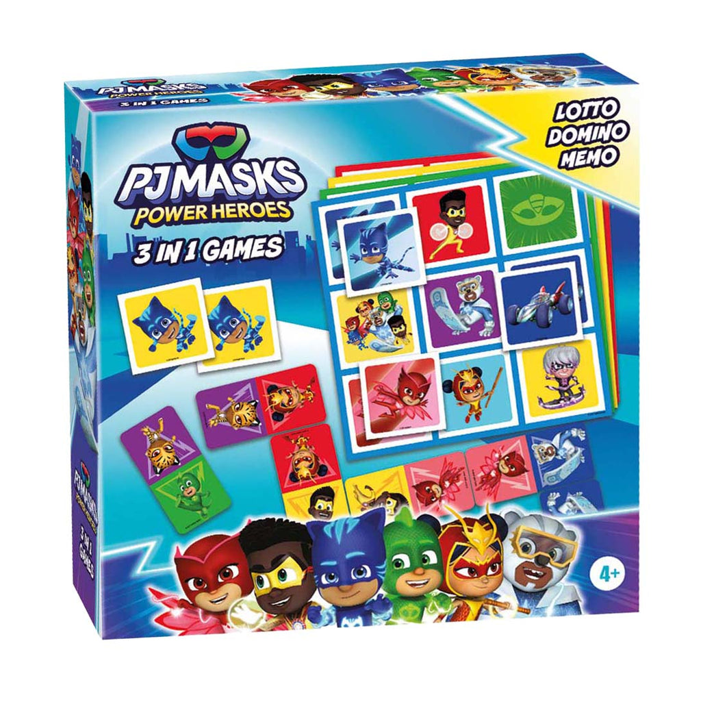 Selecta Pj Masks 3in1 Memo Lotto Domino