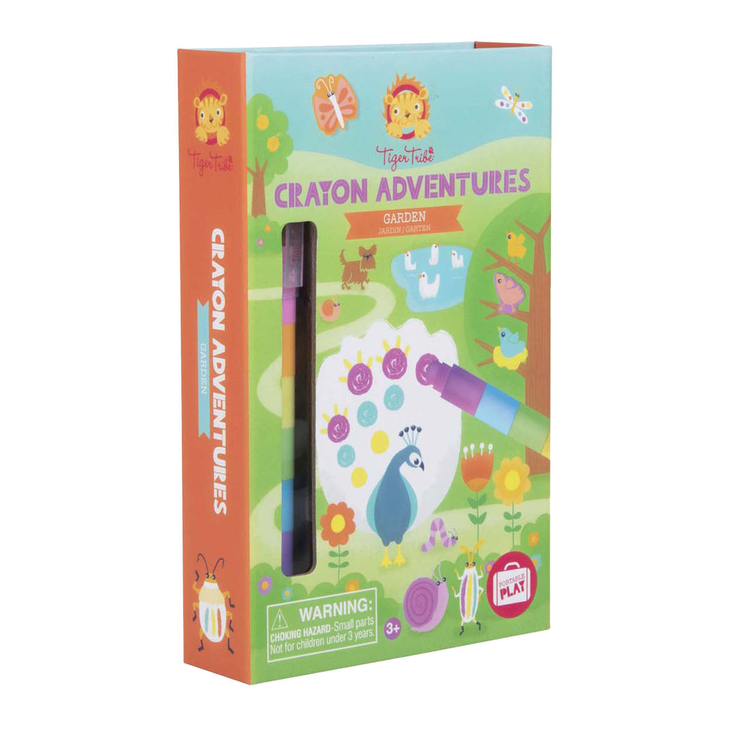 Tiger tribe waskrijt kleurset crayon adventures tuin -