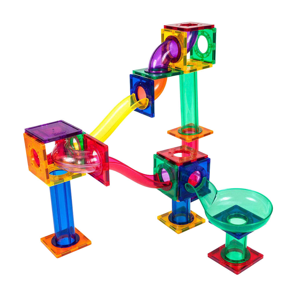 Selecta Picassotiles Kugelbahn - magnetische Bausteine ​​- 50 Stück.
