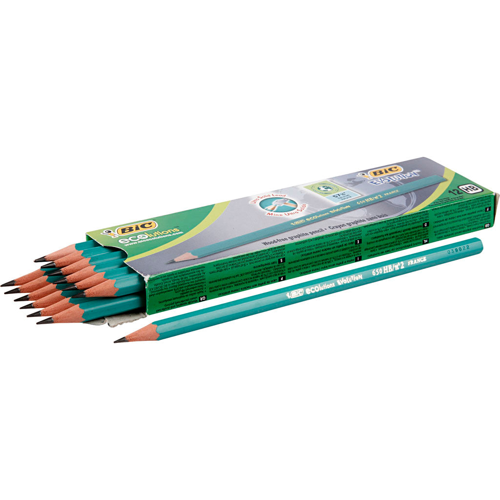 Https: www.cchobby.nl bic-evolution-potloden-l-17-5-cm-hb-dikte-7-mm-vulling-2-mm-12-stuk-1-doos