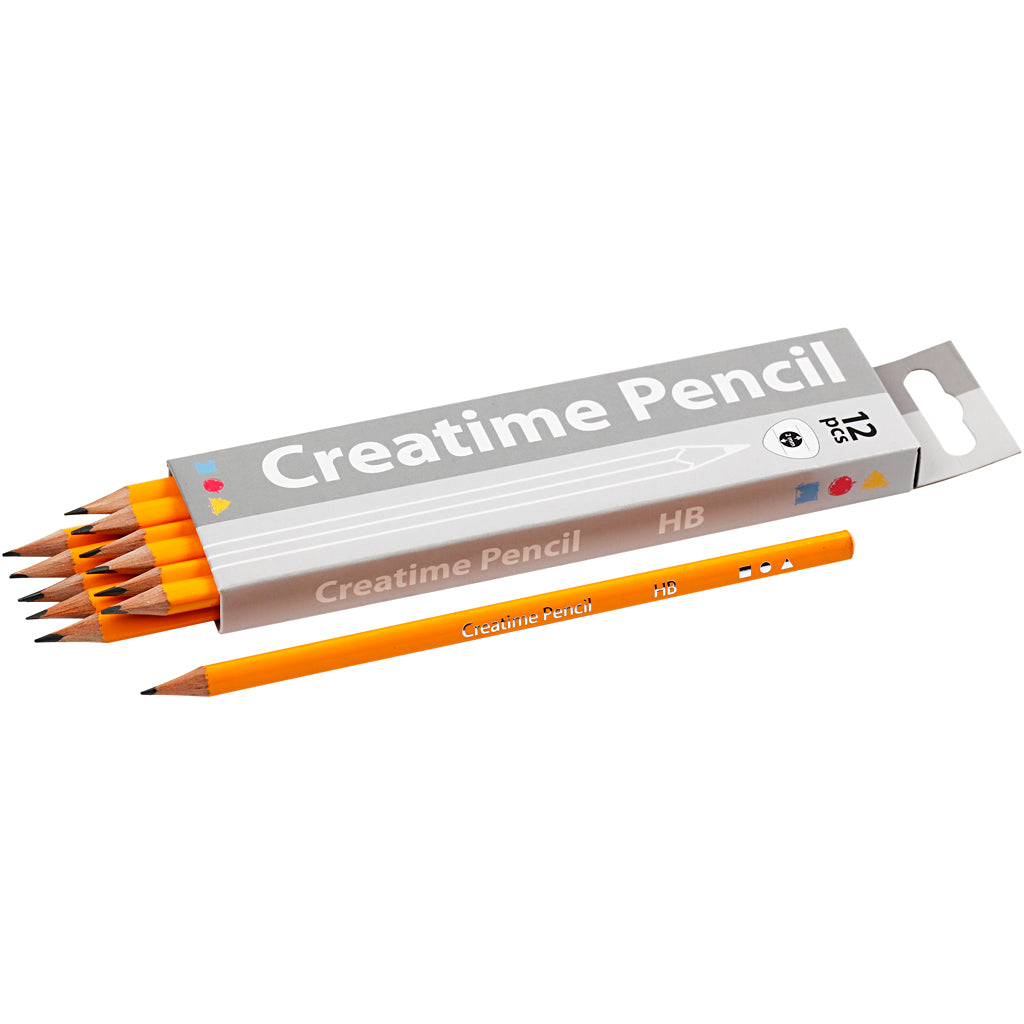 Creativ company potloden hb hardheid - dikte 7 mm, 12st.