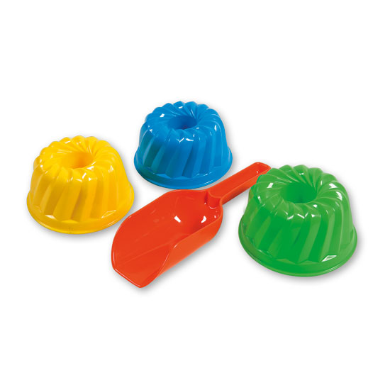 Androni bewegt sich mit 3 Sandformen