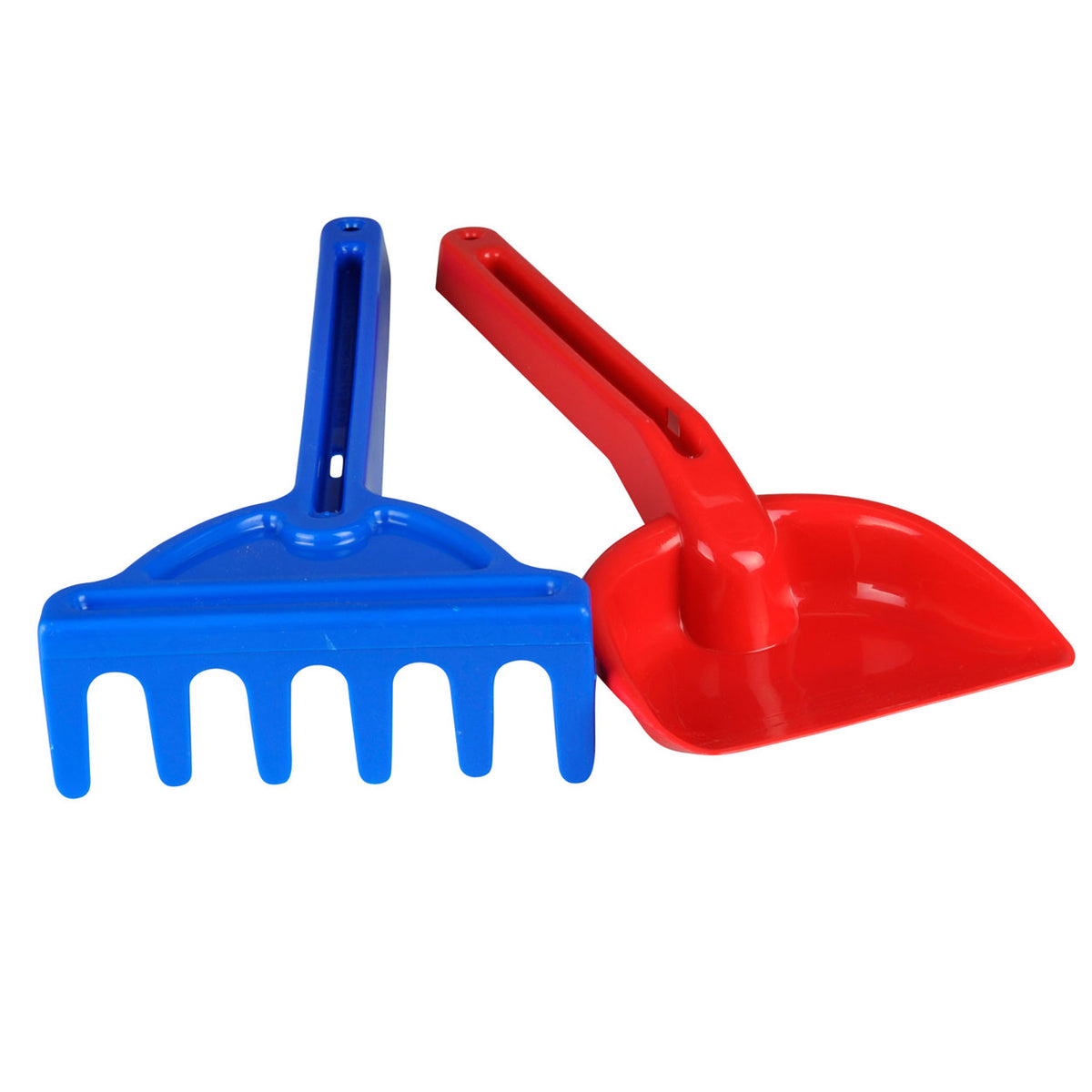 Androni strandschepje met hark 26cm assorti