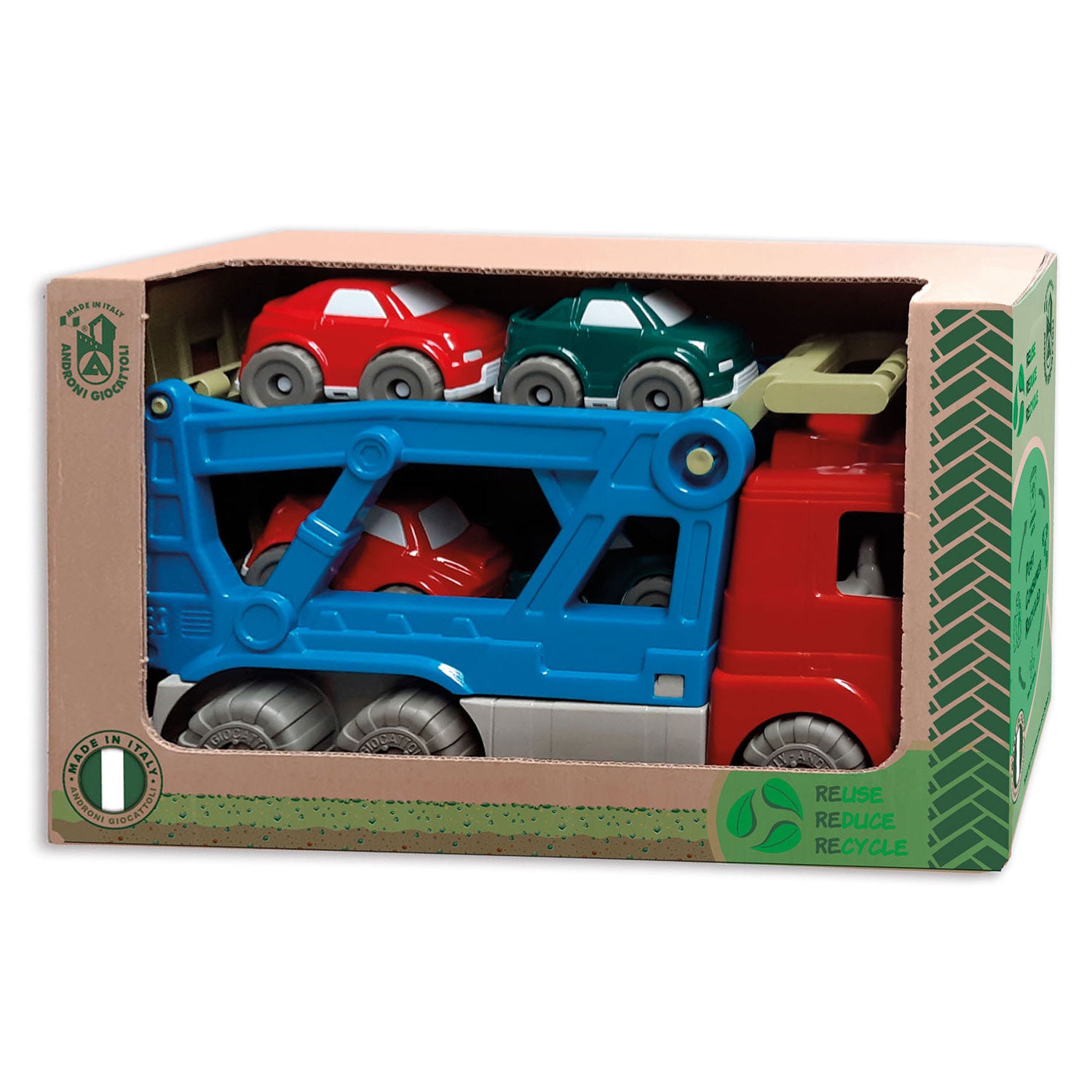 Androni Transporter recycelter Kunststoff