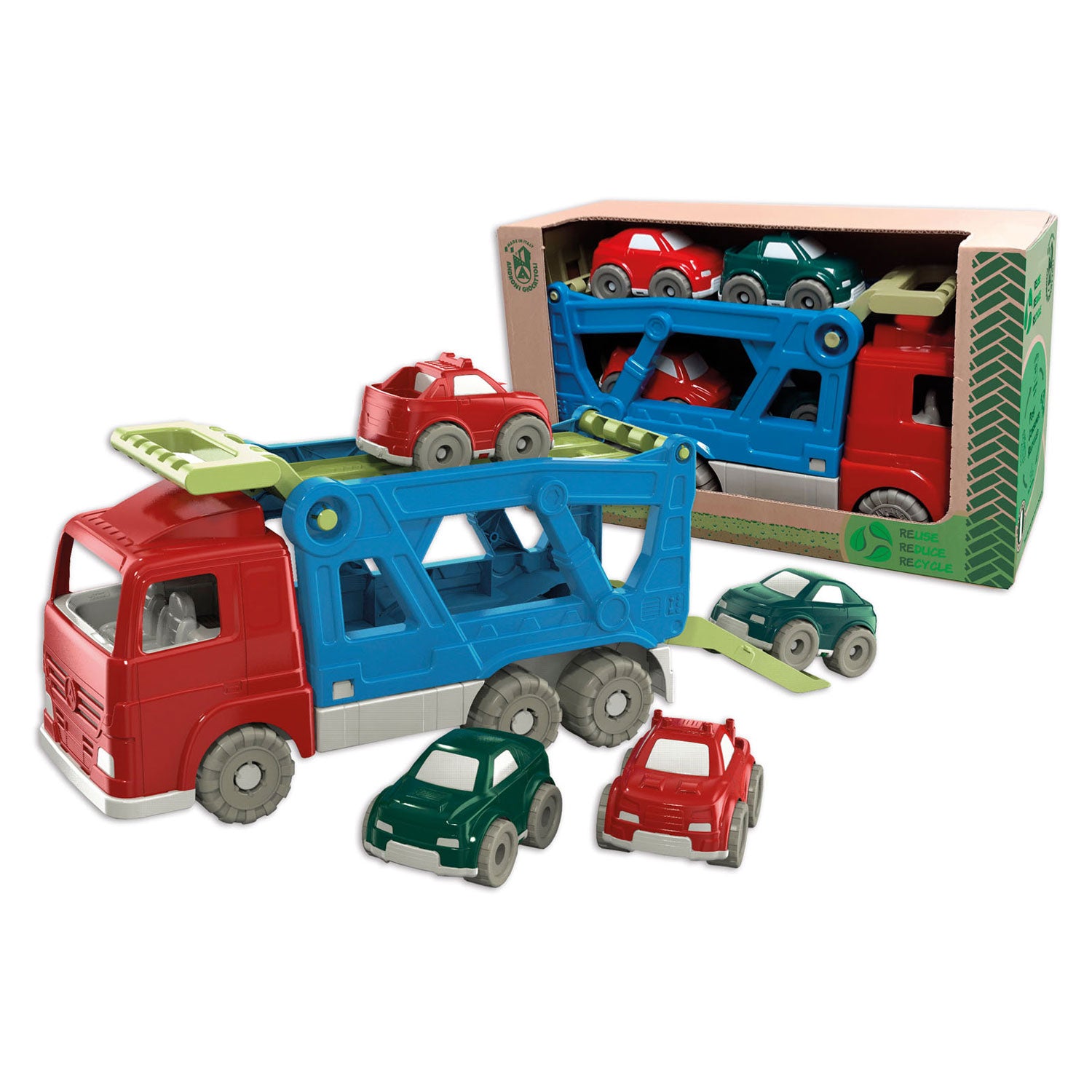 Androni Transporter recycelter Kunststoff
