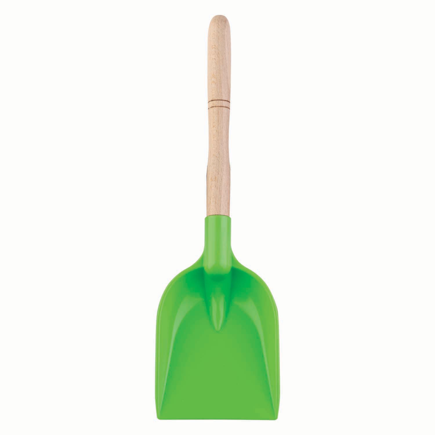 Androni schep met houten steel kleur, 34cm