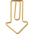 Clips, pijl, afm 40x25 mm, goud, 6 stuk 1 doos