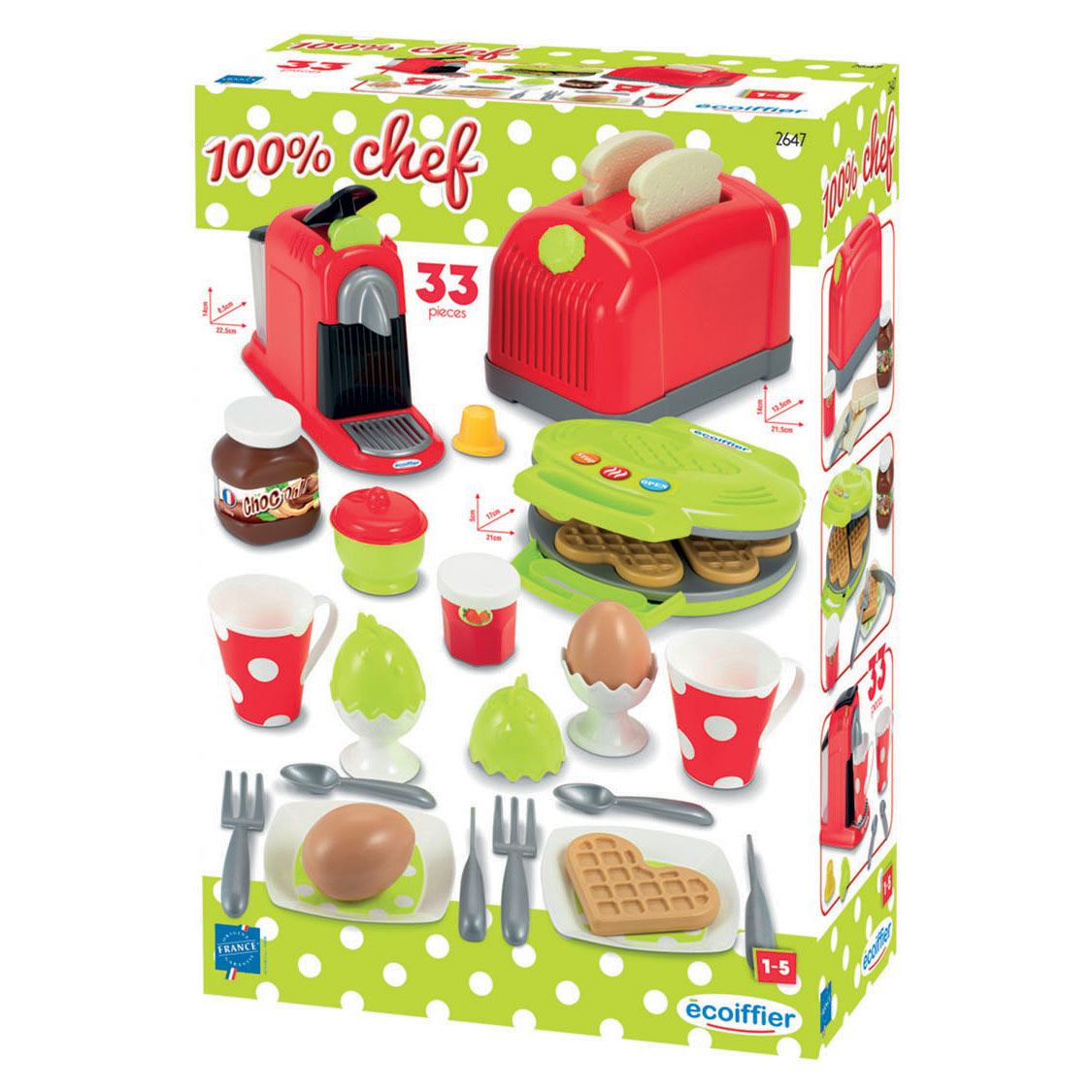 Ecoiffier 100% Chef Küchenset komplett