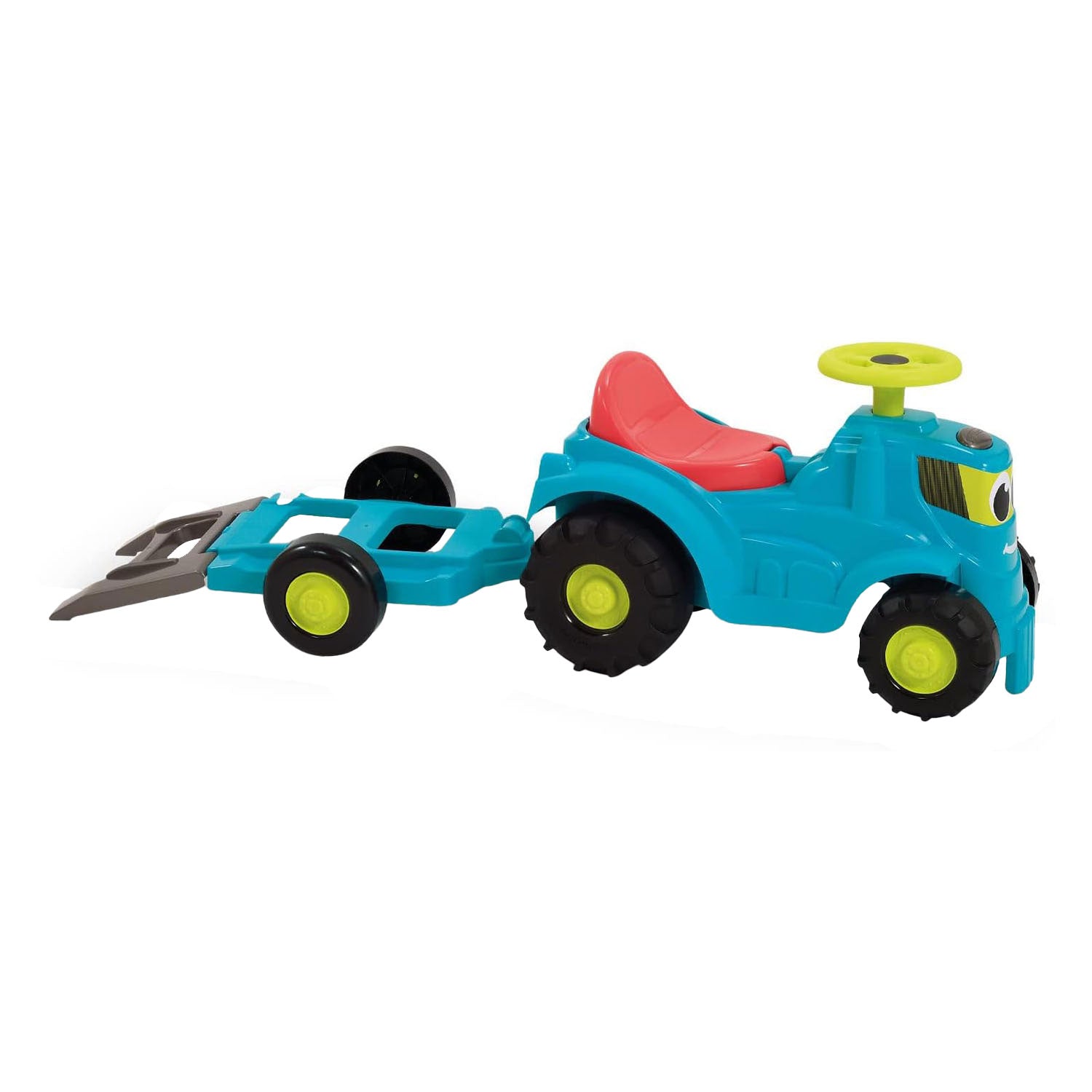 Ecoiffier Traktor mit Anhänger und Rasenmäher