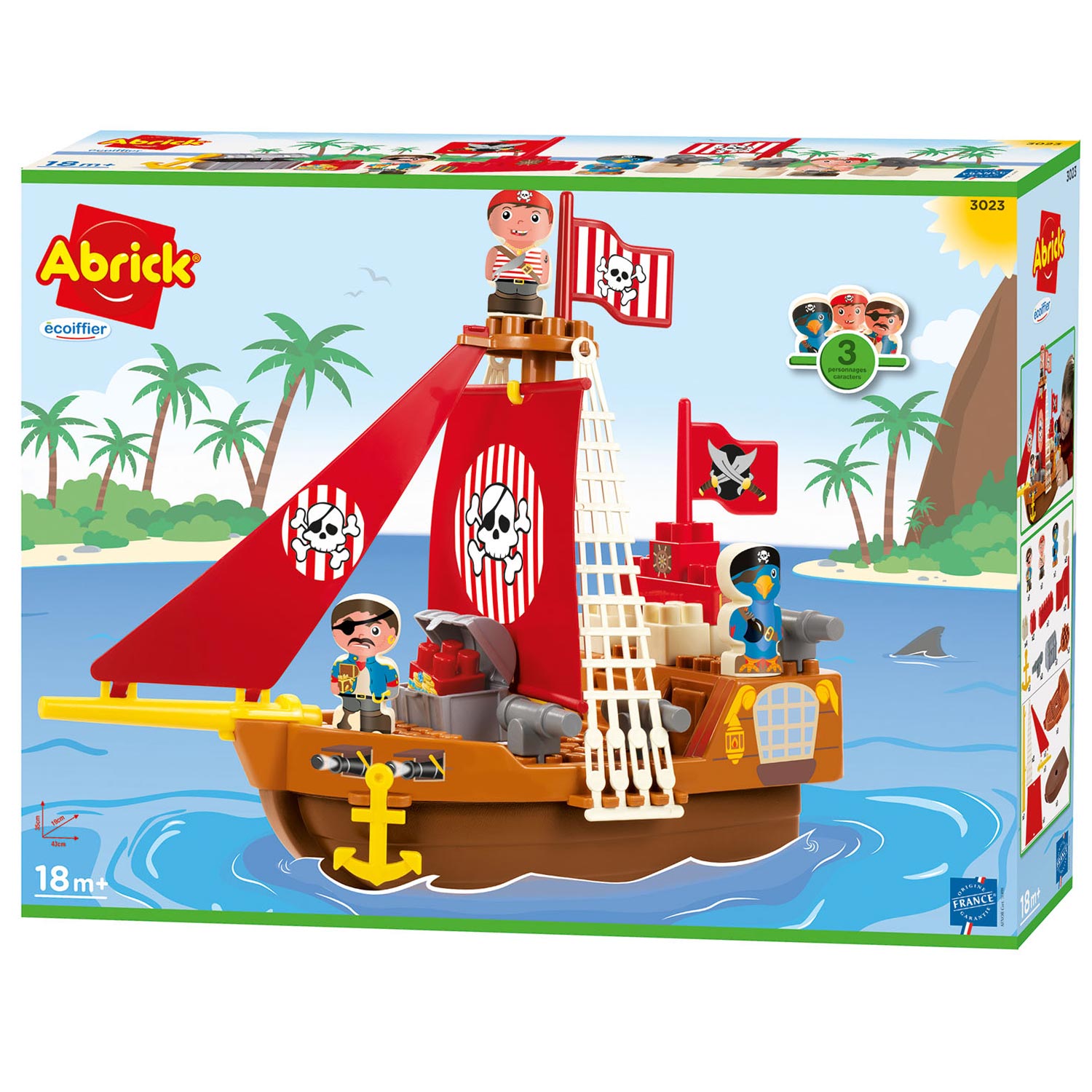 Ecoiffier abrick piratenschip