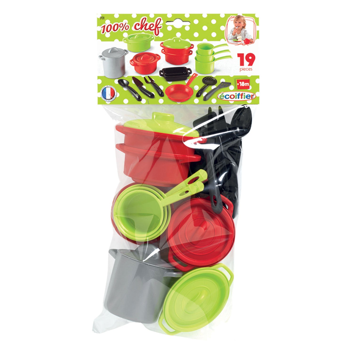 Ecoiffier 100% Kochpfannenset