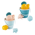 Ecoiffier Eimer-Set mit Muschelsandformen, 6-teilig.