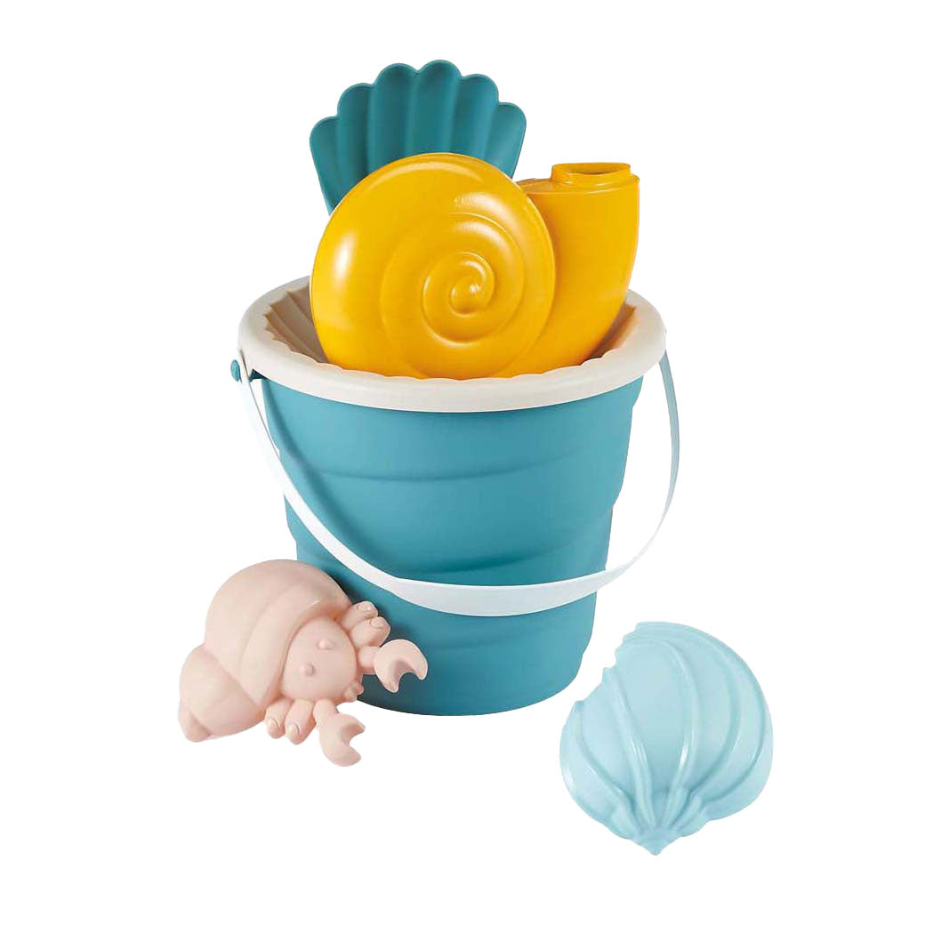 Ecoiffier Eimer-Set mit Muschelsandformen, 6-teilig.