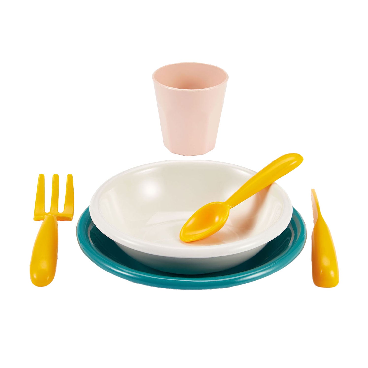 Ecoiffier Picknick-Spielset mit Picknickkorb aus Pappe, 32-teilig.