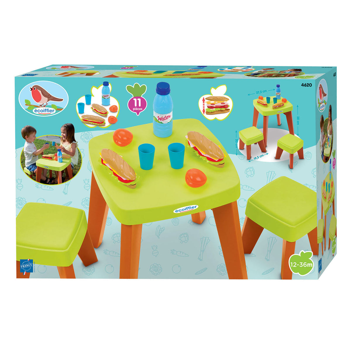Écoiffier ecoiffier picknicktafel speelset - 10dlg.
