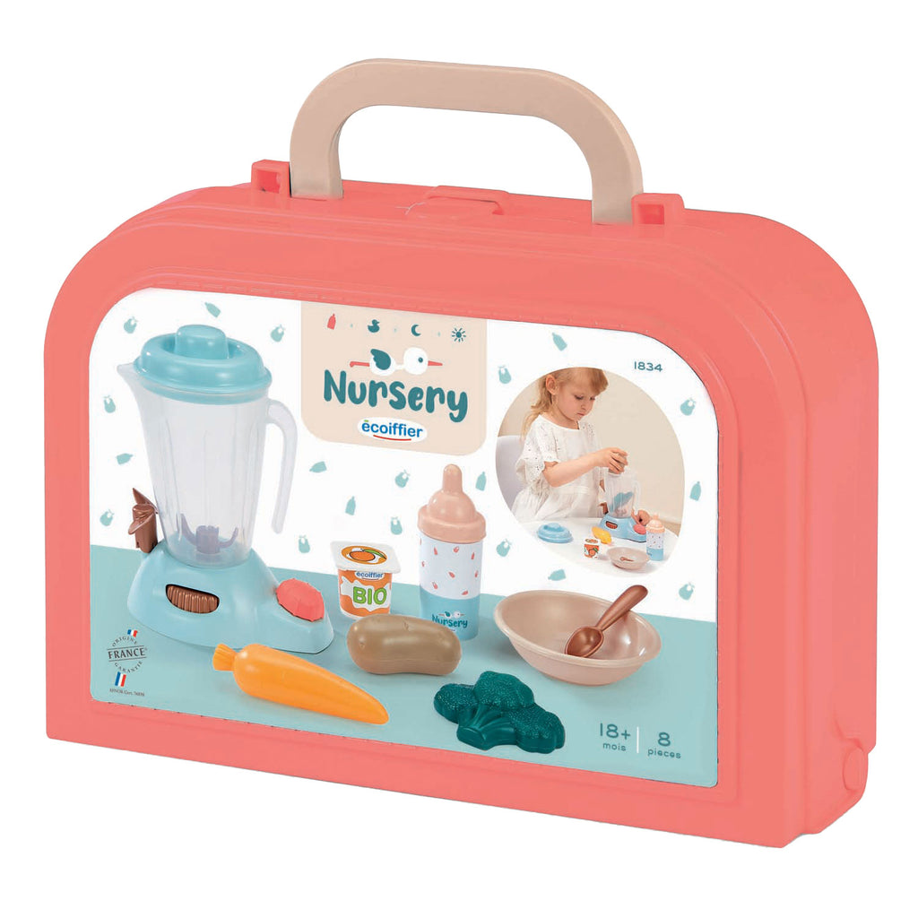 Ecoiffier care - Baby-Fütterungsset im Koffer, 8-teilig.