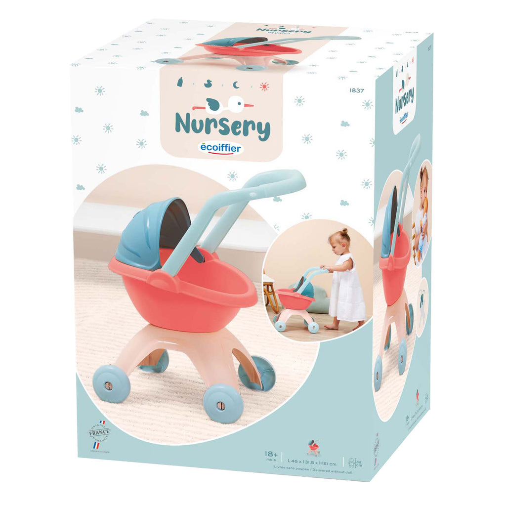 Ecoiffier Puppenwagen fürs Kinderzimmer, Pastell