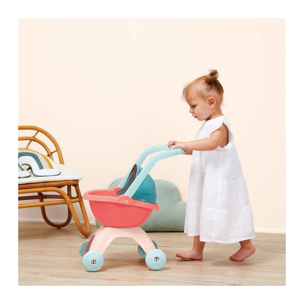 Ecoiffier Puppenwagen fürs Kinderzimmer, Pastell