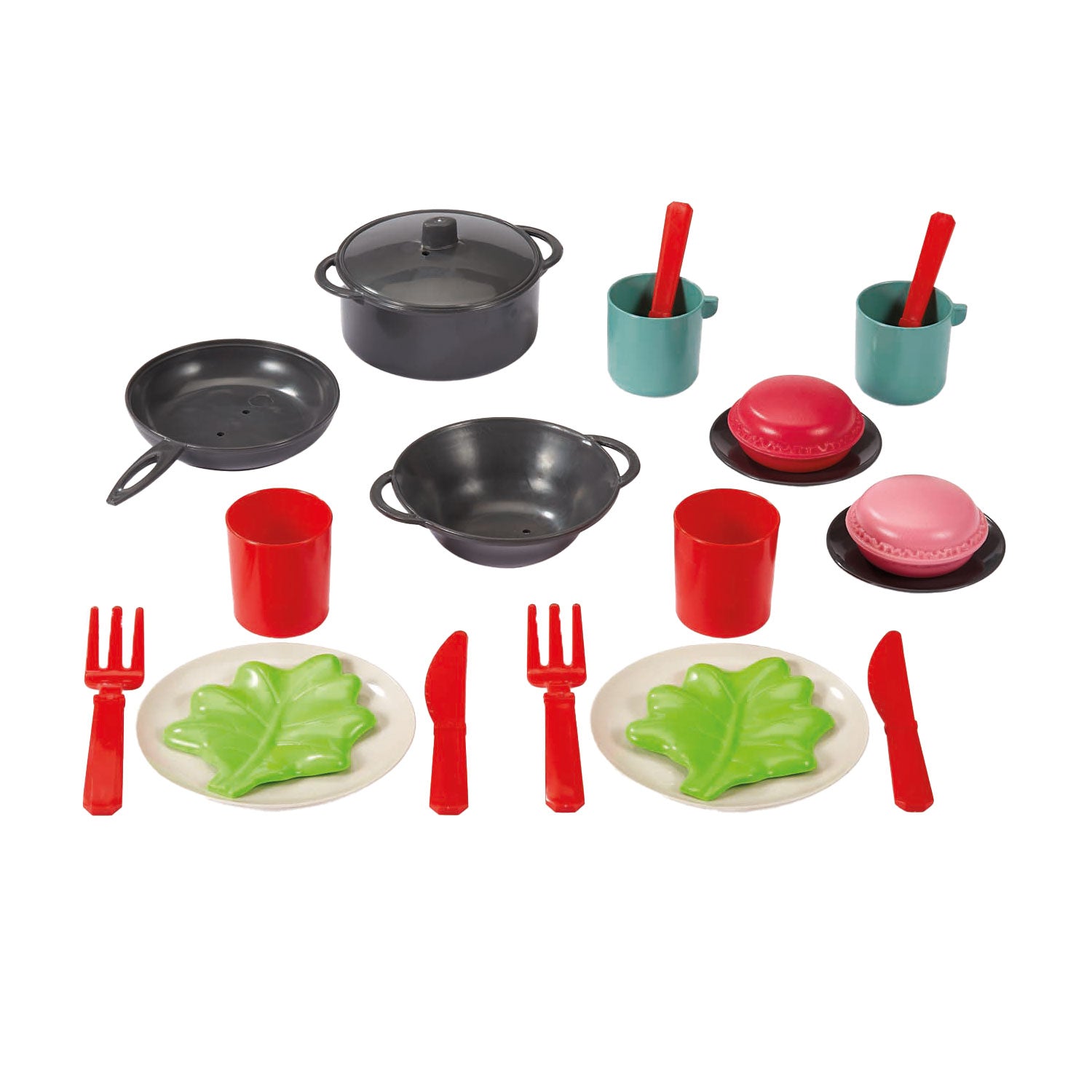 Ecoiffier 100% Kochtee-Set im Beutel, 22 Stück.