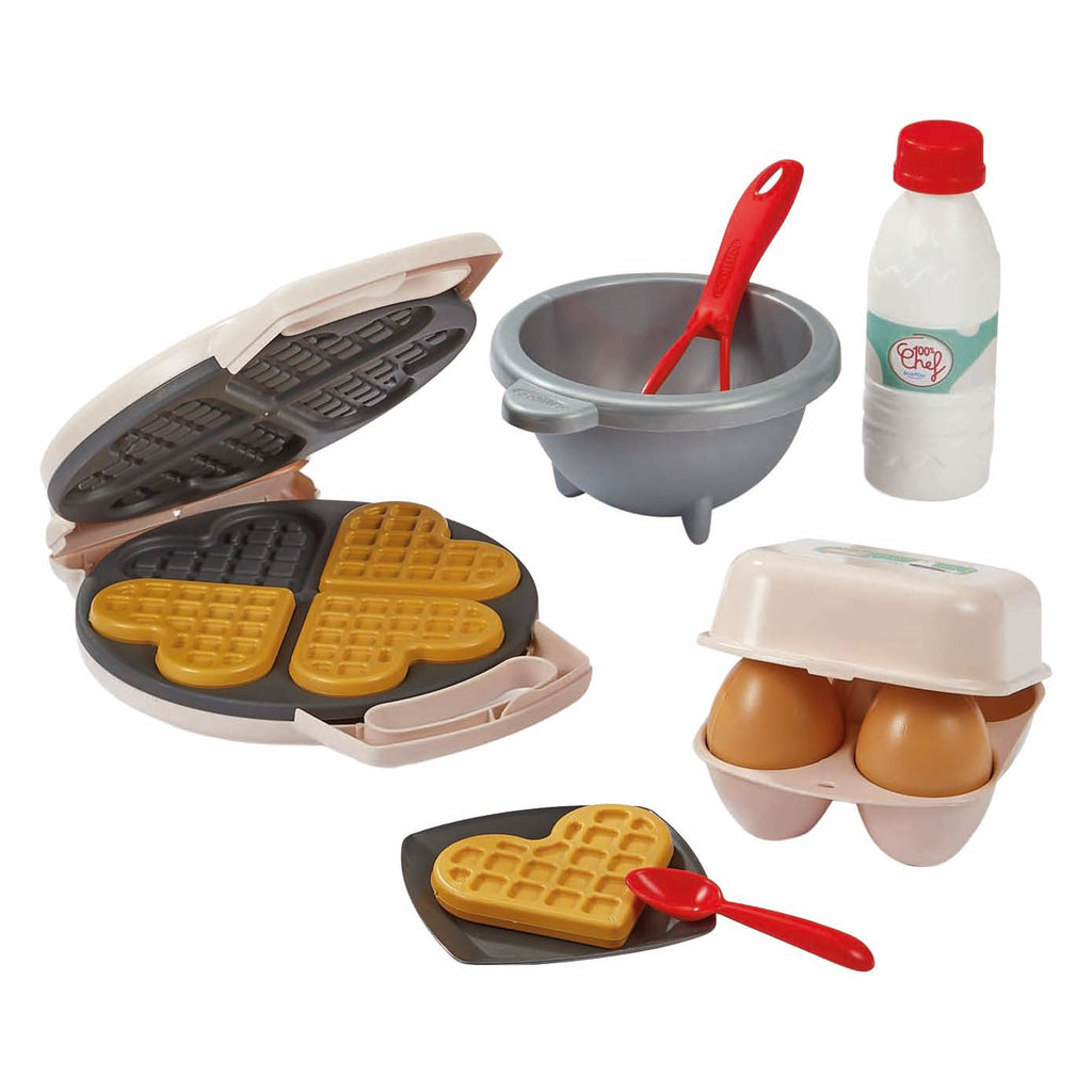 Ecoiffier 100% Chef Waffeleisen - 19-teilig.
