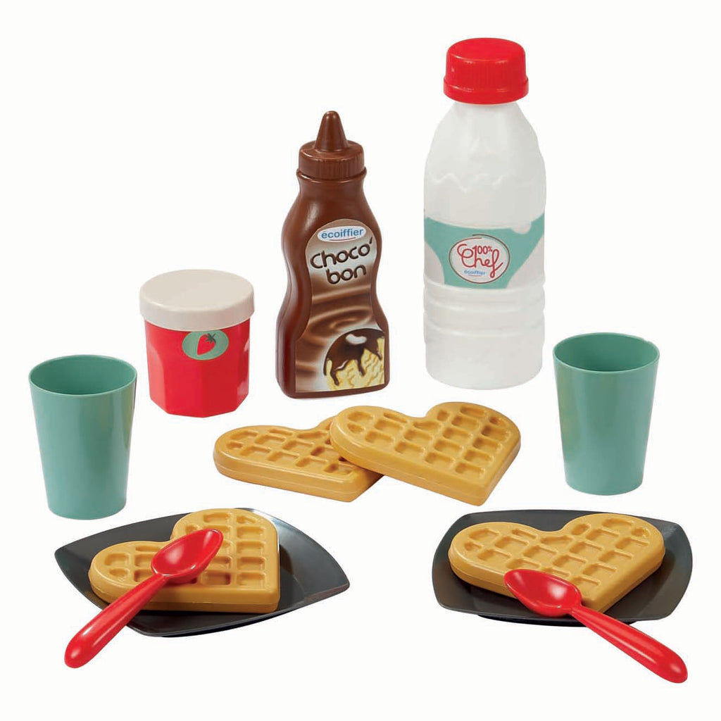 Ecoiffier 100% Chef Waffeleisen - 19-teilig.