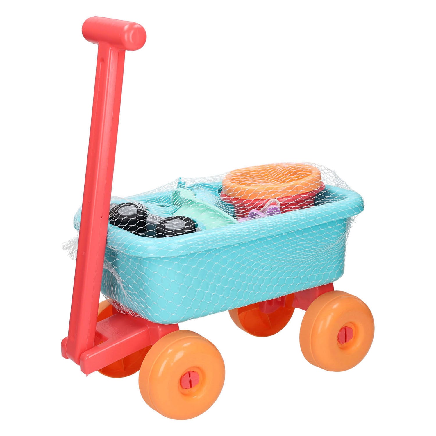 Ecoiffier strandkar met accessoires - 8dlg.