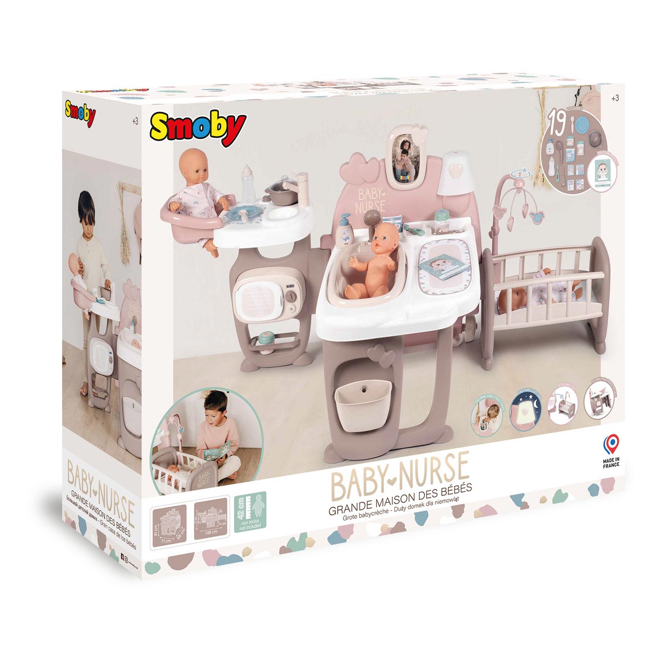 Smoby - Baby Schwesterpuppen Care Center 23tlg.