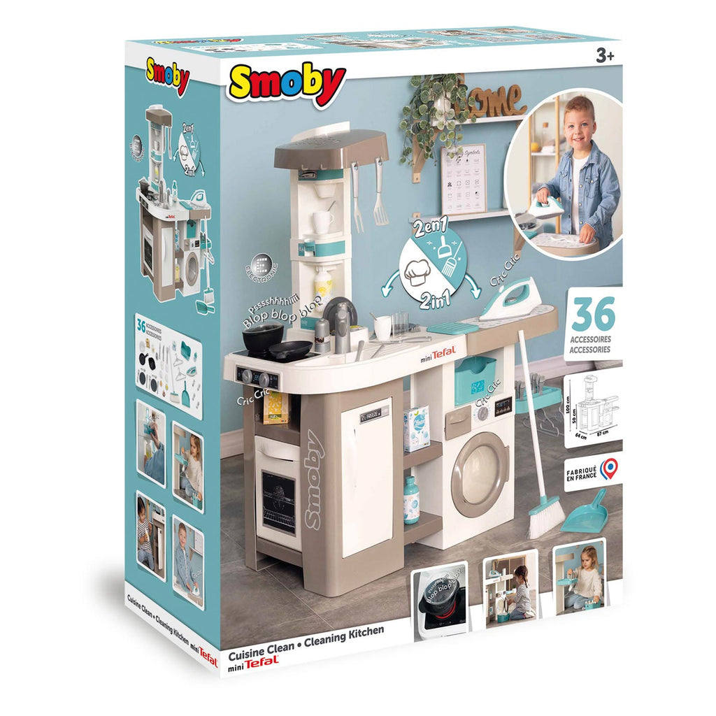 Smoby Tefal Küche mit Haushaltsstation 36-tlg.