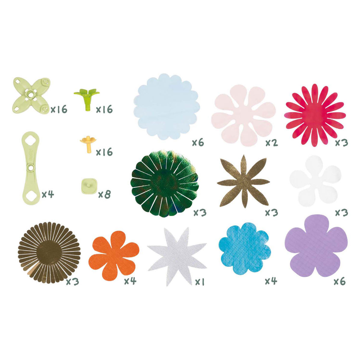 Merkloos sans marque smoby crea bloemen maken decoratie navulling, 98dlg.