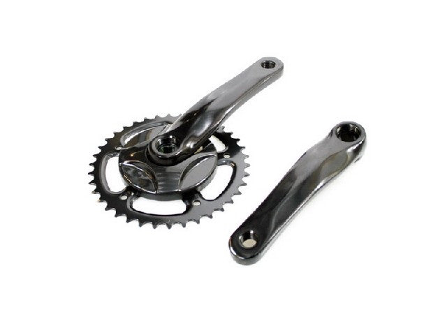 crankstel 38t 152 m disc alu zwart