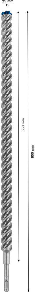 Bosch accessories expert sds plus-7x 2608900152 hamerboor 1 stuks 25.00 mm gezamenlijke lengte 600 mm sds-plus 1 stuk(s