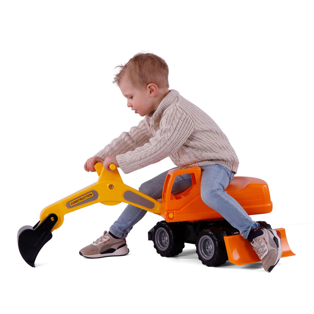 Cavallino Mega-Bagger, handgeführt, orange, 79 cm